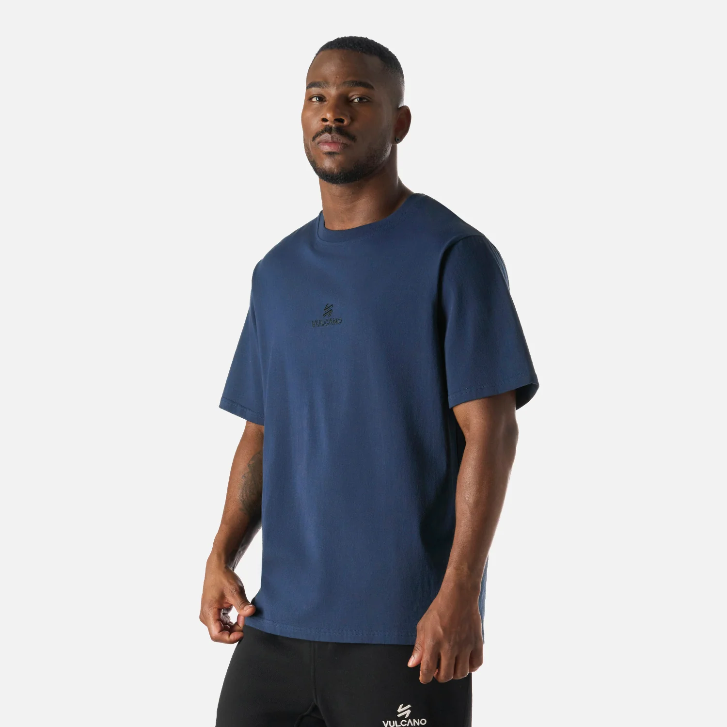Polera Hombre Cool Down T-Shirt Azul Marino Vulcano - Image 2
